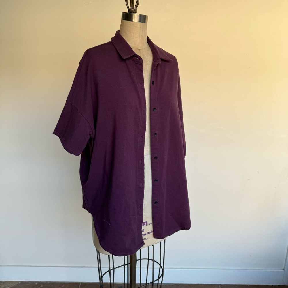 Purple Rag & Bone Button Up Shirt